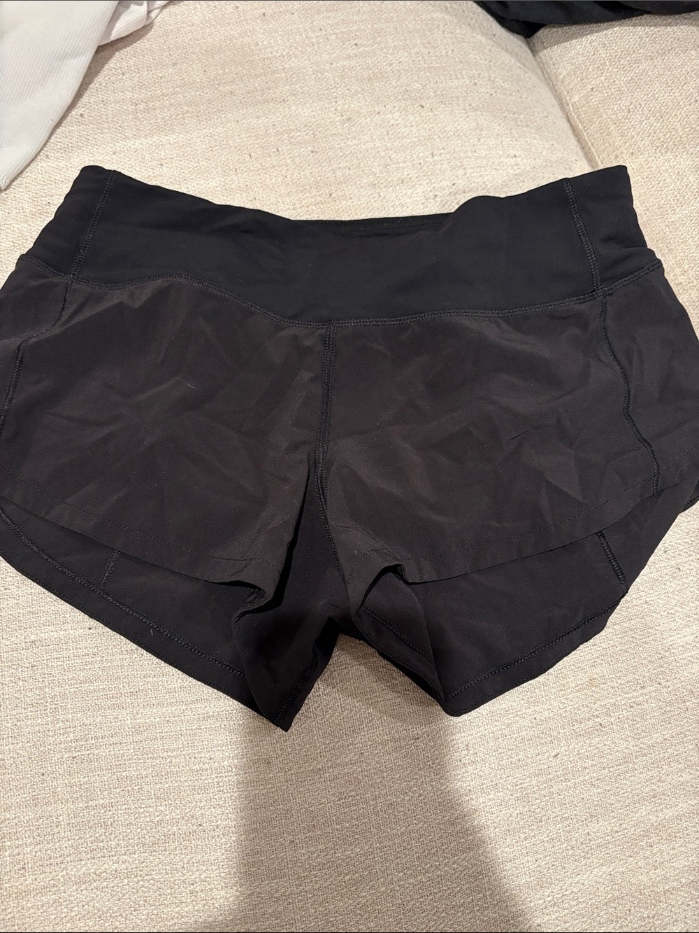 lululemon athletica Black Athletic Running Shorts